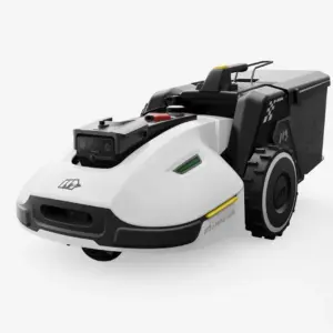 Yuka 3000 robotfűnyíró seprő adapterrel